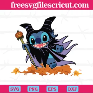 Halloween Stitch Maleficent, Svg Eps Dxf Png