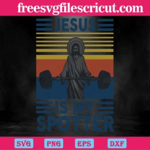 Jesus Is My Spotter Weight Lifting, Scalable Vector Graphics Invert