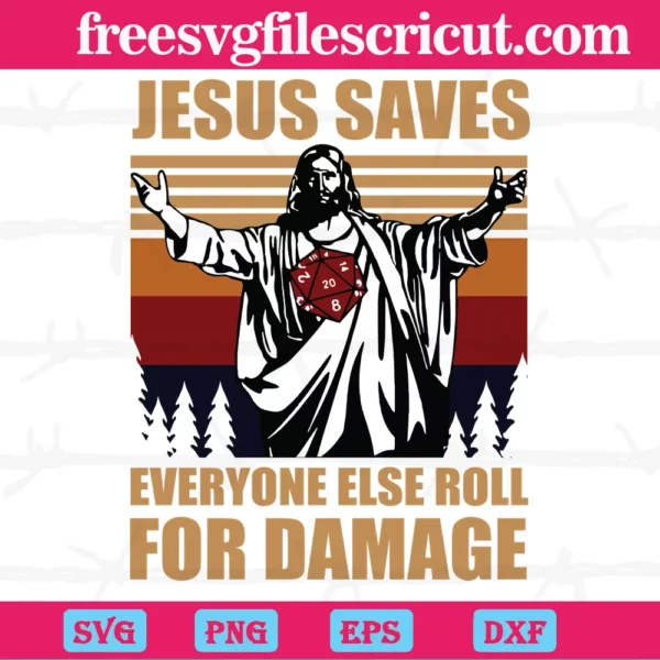Jesus Saves Everyone Else Roll For Damage, Downloadable Files