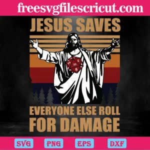 Jesus Saves Everyone Else Roll For Damage, Downloadable Files Invert