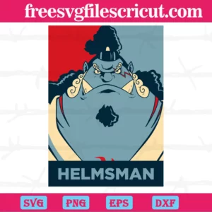 Jinbe Helmsman One Piece, Layered Svg Files