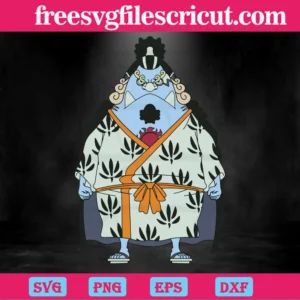 Jinbe One Piece, Graphic Design Svg Invert
