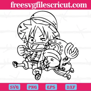 One Piece Luffy - Cricut File - Svg, Png, Dxf, Eps - LightBoxGoodMan