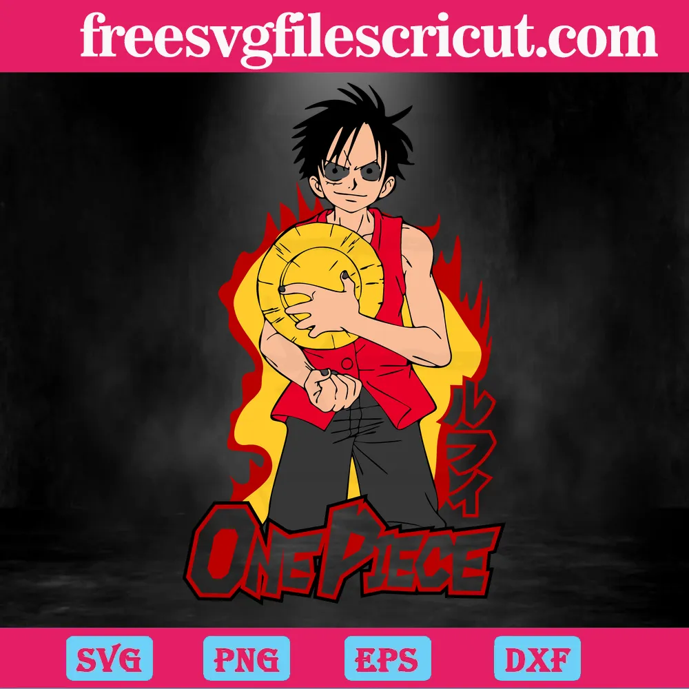 Monkey D. Luffy One Piece, Svg Png Dxf Eps Designs Download - free svg  files for cricut
