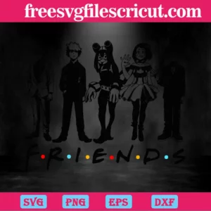 My Hero Academia Friends Inspired Shoto Todoroki Katsuki Bakugo, Downloadable Files Svg Invert