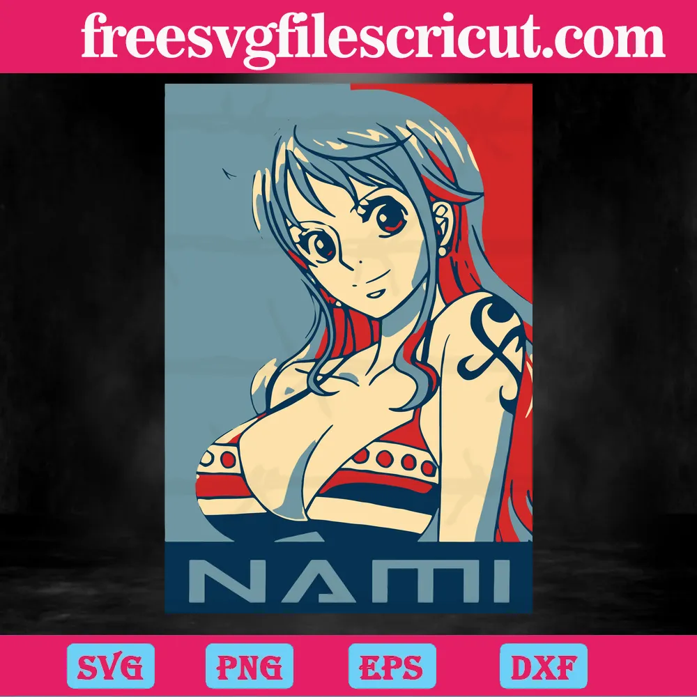Nami Navigator One Piece Anime, Svg Png Dxf Eps Cricut Files
