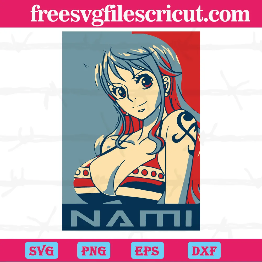 Nami Navigator One Piece Anime, Svg Png Dxf Eps Cricut Files