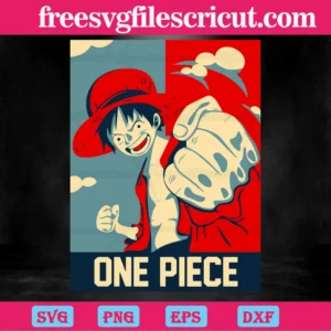 One Piece Monkey D. Luffy Anime, Downloadable Files Invert