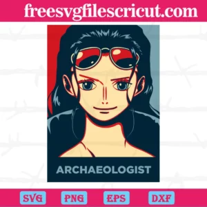 One Piece Nico Robin Archaeologist, Layered Svg Files