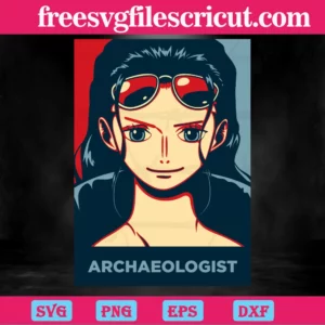 One Piece Nico Robin Archaeologist, Layered Svg Files Invert