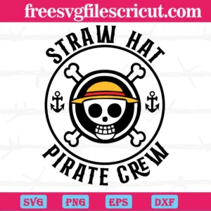 Straw Hat Pirate Crew One Piece Logo, Svg Clipart