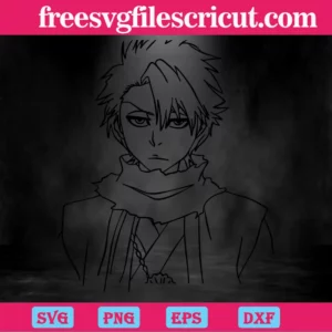 Toshiro Hitsugaya Bleach Anime, Premium Svg Files Invert