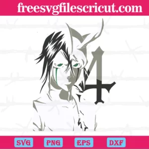 Ulquiorra Cifer Bleach Anime, Cuttable Svg Files Invert