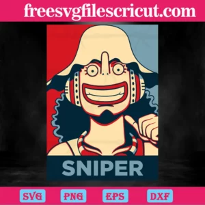 Usopp One Piece, Cricut Svg Invert