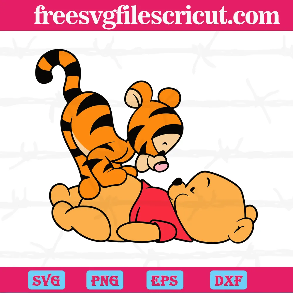 Winnie The Pooh And Tigger Multi-Layered Files Svg