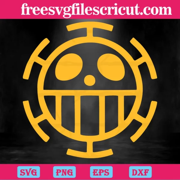 Yellow Logo One Piece Logo, Svg Png Dxf Eps Cricut Files