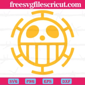 Yellow Logo One Piece Logo, Svg Png Dxf Eps Cricut Files Invert