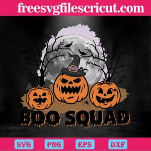 Boo Squad Halloween Night, Design Files Invert