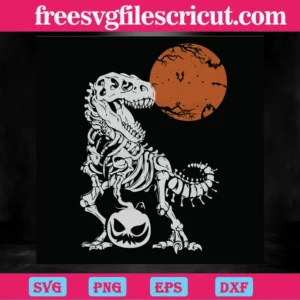Halloween Dinosaur Trex Design, Svg Designs Invert