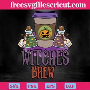 Halloween Witches Brew, Scalable Vector Graphics Invert