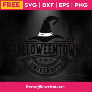 Halloweentown University, Free Commercial Use Svg Cut Files Invert