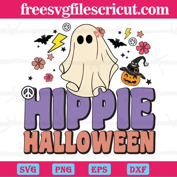 Hippie Halloween, Svg Png Dxf Eps Cricut Files