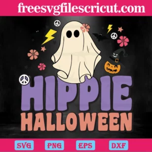 Hippie Halloween, Svg Png Dxf Eps Cricut Files Invert