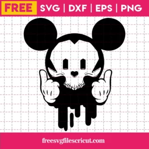 Mickey Mouse Skull, Free Svg Images For Commercial Use