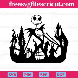 Nightmare Before Christmas Jack And Halloween Town, Premium Svg Files