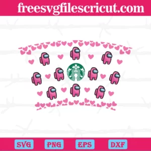 Pink Among Us Full Wrap For Starbucks