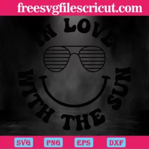 Summer In Love With The Sun, Cutting File Svg Invert