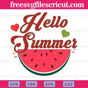 Watermelon Hello Summer, Graphic Design