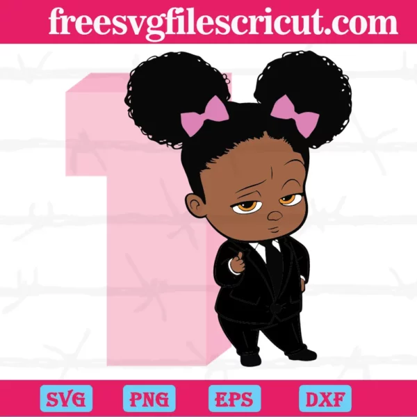 1St Birthday Boss Baby Girl, Svg Png Dxf Eps Designs Download
