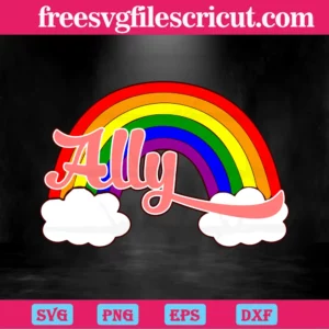 Ally Rainbow Lgbt, Svg File Formats Invert