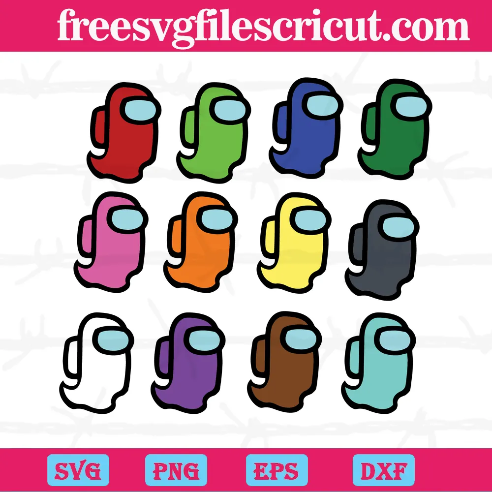 Among us SVG PNG DXF EPS - free svg files for cricut