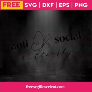 Antisocial Butterfly, Free Svg Images For Commercial Use Invert