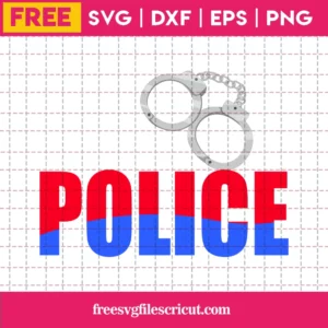 Aunty Police Handcuffs, Free Svg Designs For Cricut