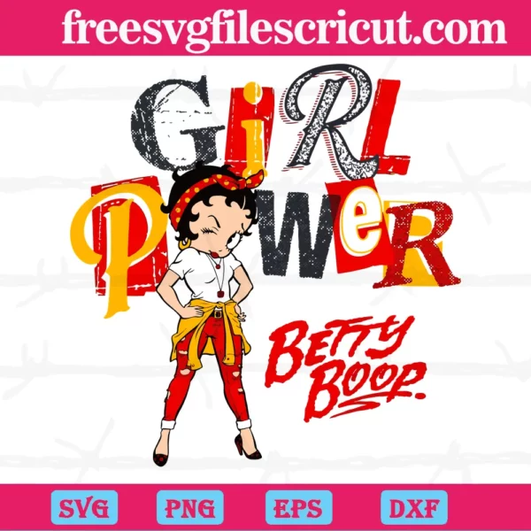 Betty Boop Girl Power, Scalable Vector Graphics