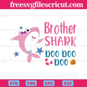 Brother Shark Doo Doo Doo, Svg File Formats Invert