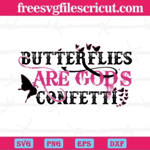 Butterflies Are Gods Confetti, Scalable Vector Graphics