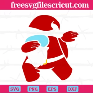 Dabbing Among Us Santa, Svg Png Dxf Eps Digital Download