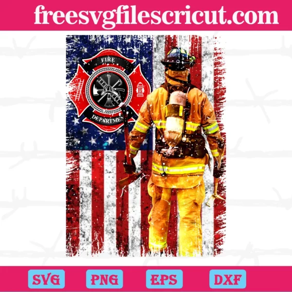 Firefighter Usa Flag, The Best Digital Svg Designs For Cricut