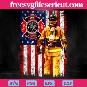 Firefighter Usa Flag, The Best Digital Svg Designs For Cricut Invert