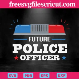 Future Police Officer, High-Quality Svg Files