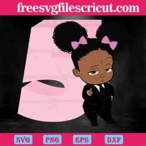 Happy Birthday Boss Baby Girl Five Years Old, Svg File Formats Invert