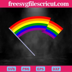 Lgbt Flag, Svg Png Dxf Eps Invert
