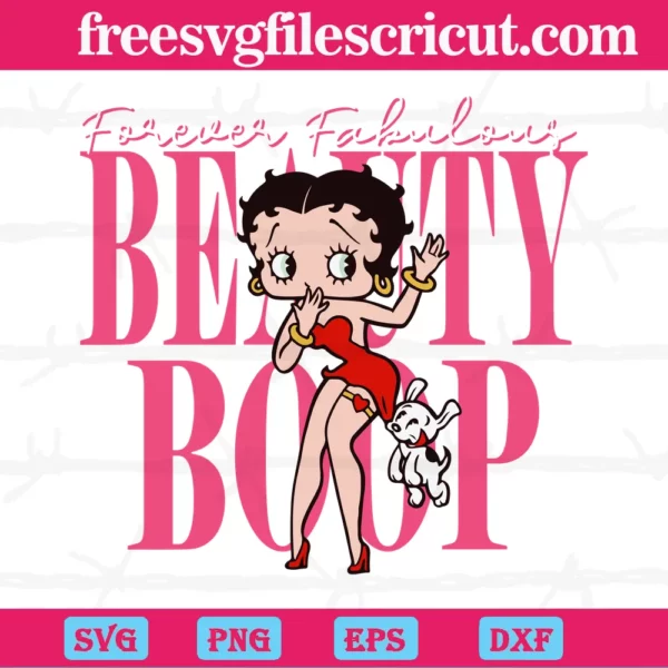 Licensed Betty Boop Merchandise, Svg Png Dxf Eps Cricut Silhouette