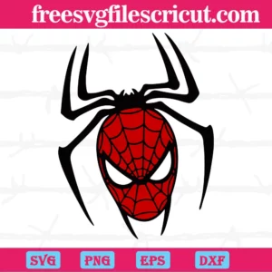 Marvel Spiderman Face, Svg Png Dxf Eps Cricut