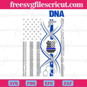 Police Officer Its My Dna, Svg Designs Invert
