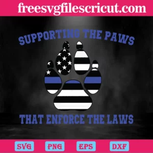 Supporting The Paws That Enforce The Laws Police, Scalable Vector Graphics Invert